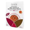 Clearspring røde linser & brun ris fusilli Ø - 250 g