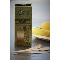 Suztain bestikk tregaffel/kniv/skje 3x8 stk.