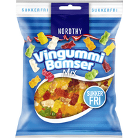 Sukkerfrie vingummibamser fra Nordthy – 80 g