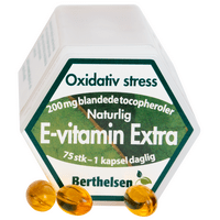 Berthelsen E-vitamin Extra 200mg - 75 stk