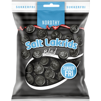 Nordthy Sukkerfri, salt lakris – 75 g