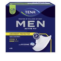 TENA Men Active Fit Absorbent Protector Level 2 Inkontinensindlæg - 10 stk.