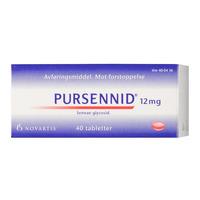 Pursennid tabletter 12 mg - 40 stk