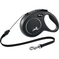 Flexi New Classic bånd S, 5M, 12KG - sort