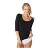 Boody 3/4 Sleeve Topp, sort