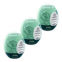 Satisfyer Masturbator Onani Egg, Riffle - 3 stk.