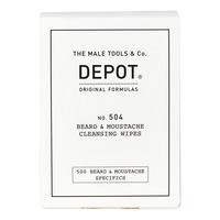 Depot 504 Beard & Moustache Cleansing Wipes - 12 stk.