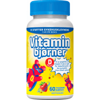 Vitaminbjørner Tyggetabletter D-vitamin jordbær