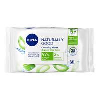 Nivea Naturally Good Cleansing Wipes - 25 stk.