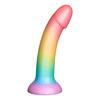 Baseks Colour-Mix Silicone Dildo - 18 cm.