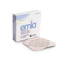 Emla medisin plaster 25/25mg - 2 stk.