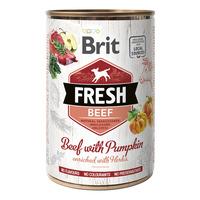 Brit Fresh våtfôr oksekjøtt med gresskar - 400 g.