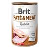 Brit Pate & Meat våtfôr m. kanin - 400 g.