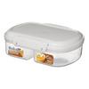 Sistema oppbevaringsboks 630ml, hvit, BAKE IT™ split