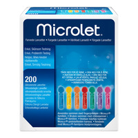 Bayer Microlet lansetter (fargede) - 200 stk.