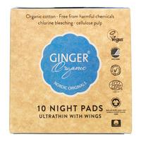 Ginger Organic Nattbind med vinger Ø - 10 stk