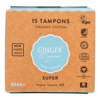Ginger Organic Tampong - Super Ø - 15 stk.