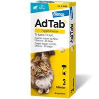 AdTab 48 mg tyggetabletter til katt (2-8kg) - 3 stk