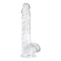 Addiction Jelly Dildo with balls - 15 cm.