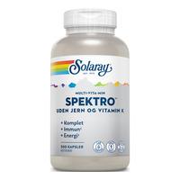 Solaray Spektro Multi-Vita-Min u. jern og vit. K - 300 stk