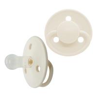 Mininor silikonsmokk 0 mnd+, hvit - 2 stk