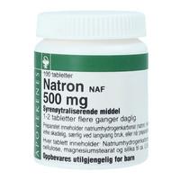 Natron NAF tab 500mg - 100 stk