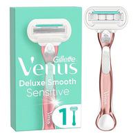 Gillette Venus Deluxe Smooth Sensitive Barberhøvel Rosa - 1 stk.