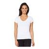 Boody Women's V-Neck T-Shirt, hvit - M