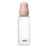 BIBS Babyflaske rund silikon 270 ml Medium Flow Blush - 1 stk.