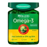 Møllers Pharma Omega-3 Høykonsentrert kapsler - 80 stk.