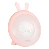 Rabbit & Friends Wakeup Lampe m. Vekkerklokke Pink - 1 stk.