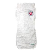 Woombie Swaddle Sock svøpepose uten glidelås, grå/hvite striper (0–3 mdr.) – 1 stk.