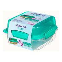 Sistema Lunch Stack Square 1,24 l flere farger - 1 stk.