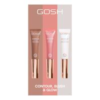 GOSH Copenhagen Contour, Blush & Glow - 3 x 14 ml.