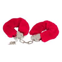 Baseks Plysj Håndjern Rød