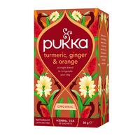 Pukka Turmeric Ginger & Orange Ø - 20 stk