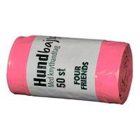 FourFriends hundposer m. håndtak, rosa - 50 stk.