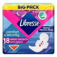 Libresse Maxi Night Wing Big Pack - 18 stk.