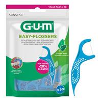 Gum Easy Flossers Tanntråd m. fluor - 90 stk.