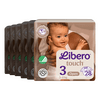 Libero Touch 3 åpen bleie - 6 x 28 stk.